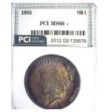1925 Peace MS66+ LISTS $1000
