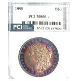 1886 Morgan MS66+ LISTS $750