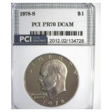 1978-S Ike PR70 DCAM LISTS $350