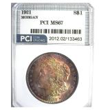 1921 Morgan MS67 LISTS $9500