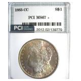 1883-CC Morgan MS67+ LISTS $12000