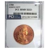 1792 Birch 1C PCI MS69 RD Copy