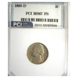 1962-D Nickel MS67 FS LISTS $4250 IN 65FS