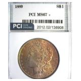 1889 Morgan MS67+ LISTS $26000