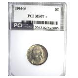 1944-S Nickel MS67+ LISTS $150