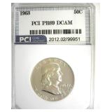 1963 Franklin PR69 DCAM LISTS $5000