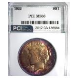 1922 Peace MS66 LISTS $600