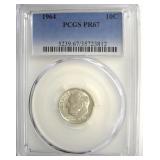 1964 Dime PCGS PR67