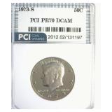 1973-S Kennedy PR70 DCAM LISTS $1650