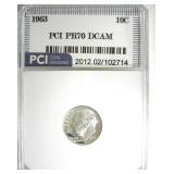 1963 Dime PR70 DCAM LISTS $200 IN 69 DC