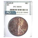 1991 Silver Eagle MS70 LISTS $1550