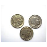 1936 1937x2 Nickel BU 3 Pc Buffalo Lot