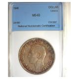 1946 Dollar NNC MS63 Canada