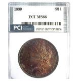 1889 Morgan MS66 LISTS $1000