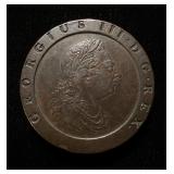 1797 England 2C XF Huge Copper