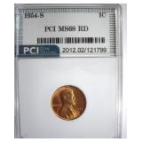1954-S Cent MS68 RD LISTS $15500