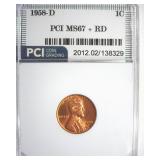 1958-D Cent MS67+ RD LISTS $3000