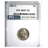 1955-D Nickel MS67 FS LISTS $6500 IN 66 FS