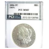 1884-CC Morgan MS67 DMPL LISTS $37000
