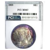1923 Peace MS67 LISTS $5500
