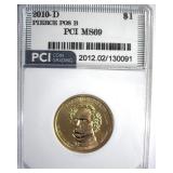 2010-D Pos B $1 Pierce PCI MS69