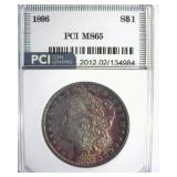 1896 Morgan PCI MS65 Excellent Color