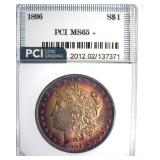 1896 Morgan PCI MS65+ Incredible Color
