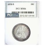 1876-S 50 Cents MS64 LISTS $2250