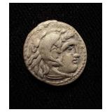 350 BC Alexander the Great XF+ Silver Drachm