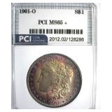 1901-O Morgan PCI MS65+ Beautiful Toning