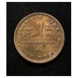 1837 Hard Times Token XF/AU