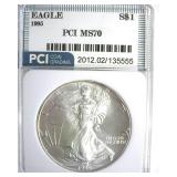 1995 Silver Eagle MS70 LISTS $1500