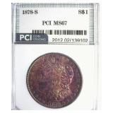 1878-S Morgan MS67 LISTS $10750
