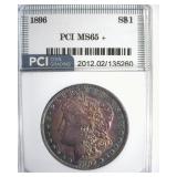 1896 Morgan PCI MS65+ Amazing Color