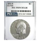 1974-S Silver Ike PR70 DCAM LISTS $550