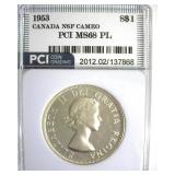 1953 NSF S$1 PCI MS68 PL CAM Canada