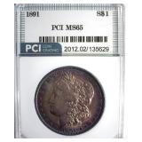 1891 Morgan MS65 LISTS $2400