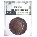 1921-S Morgan MS66 LISTS $3250