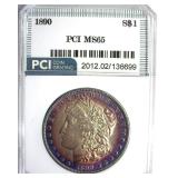 1890 Morgan MS65 LISTS $950
