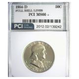 1954-D Franklin MS66+ FBL LISTS $2150