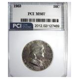 1963 Franklin MS67 LISTS $1550 IN 66+