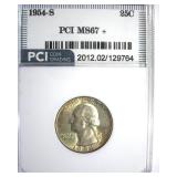 1954-S Quarter MS67+ LISTS $700