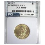 2012-P Pos A $1 B.Harrison PCI MS69