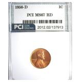 1956-D Cent MS67 RD LISTS $325