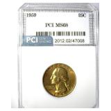1959 Quarter PCI MS68 Beautiful Color