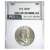 1961 Franklin MS67 LISTS $100 IN 66+