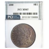 1880 Morgan MS67 LISTS $60000