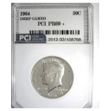 1964 Kennedy PR69+ DCAM LISTS $2700 IN 69DC