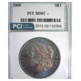 1888 Morgan MS67+ LISTS $25000