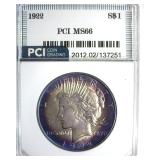 1922 Peace MS66 LISTS $600